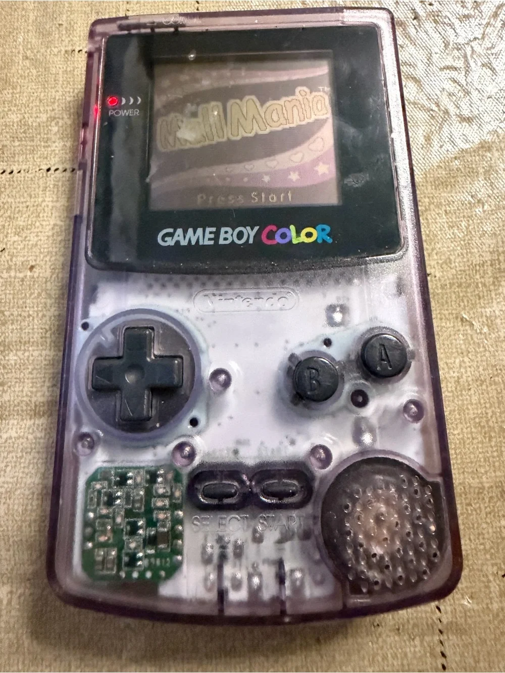Nintendo Game Boy Color - Clear Purple Shell